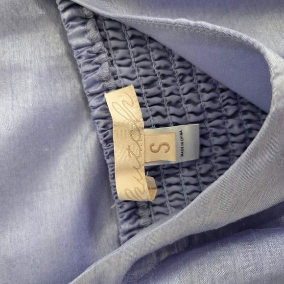 HUTCH Hemline Tiered Perwinkle Purple Shimmer Tommy Dress, S - Picture 11 of 13